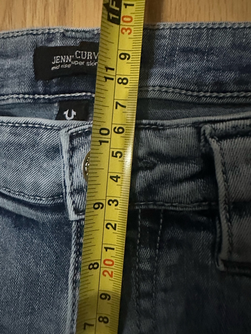 Women’s True Religion ‘Jennie Curvy’ Mid-Rise Super Skinny Denim Jeans - Size 31 - Picture 10 of 12